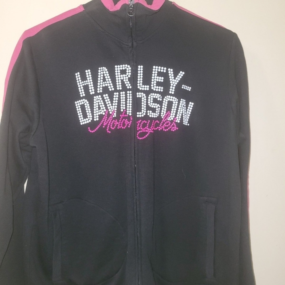 Womens Harley Davidson Zip Up Jacket